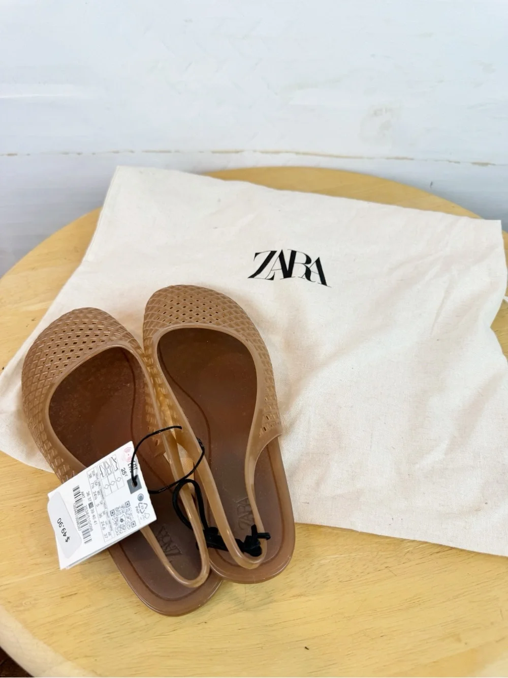 Zara | Brown Slingback Jellies, 7.5 NWT - Picture 8 of 8